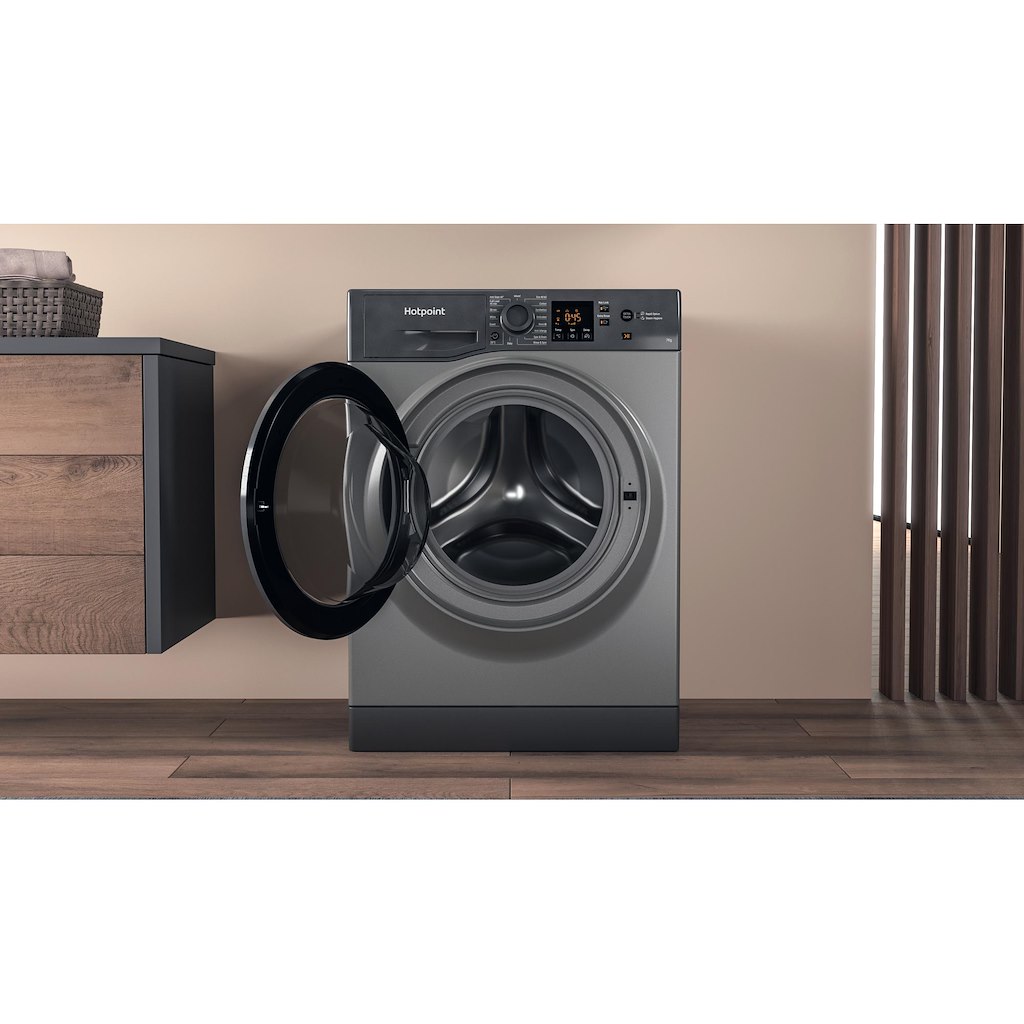 Hotpoint NSWF 743U GG UK N Washing Machine - Graphite - Image 7