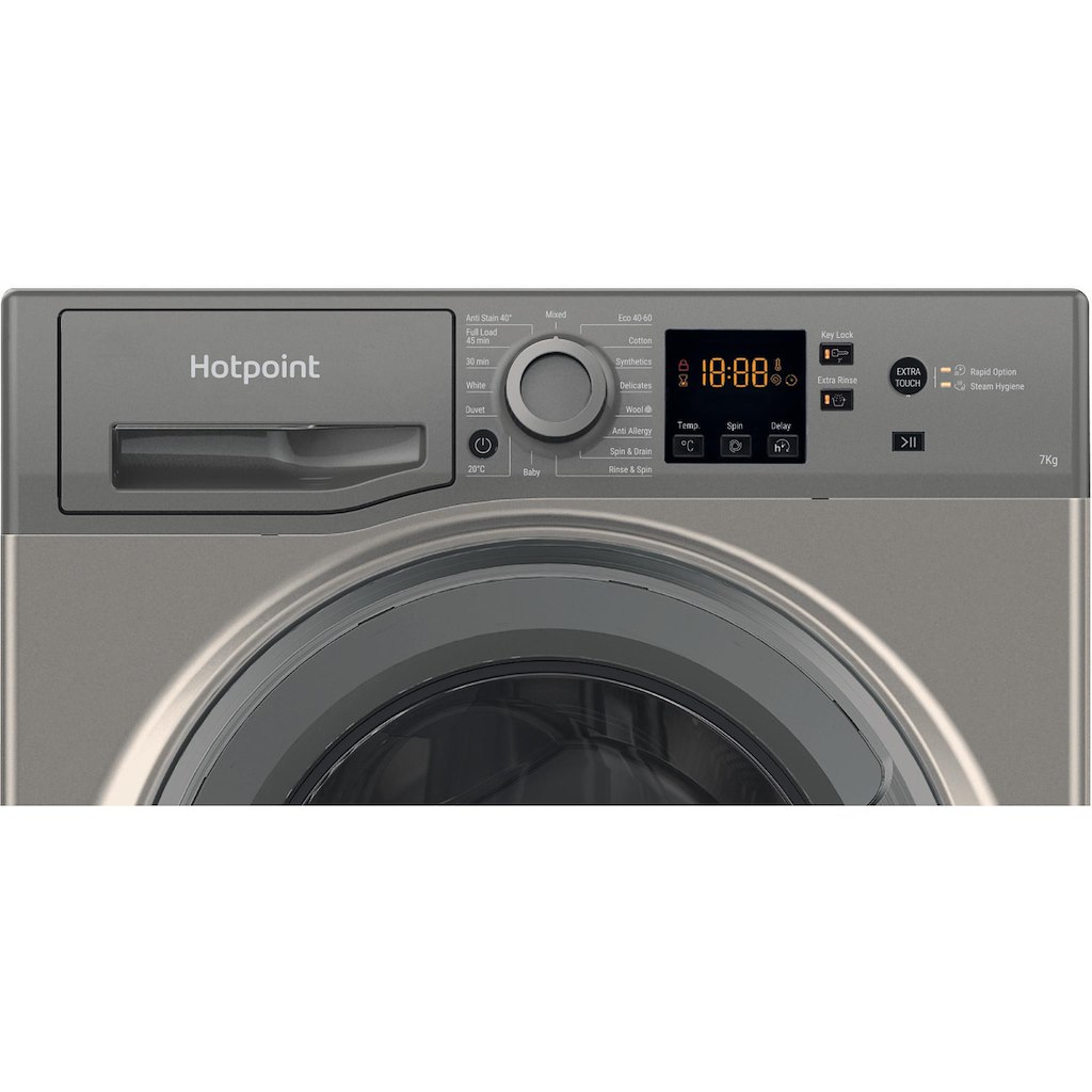 Hotpoint NSWF 743U GG UK N Washing Machine - Graphite - Image 10