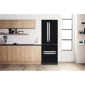 Hotpoint FFU4D K 11 American Fridge Freezer - Black - Image 2