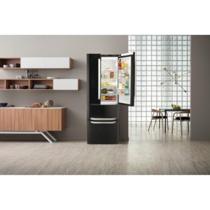 Hotpoint FFU4D K 11 American Fridge Freezer - Black - Image 3