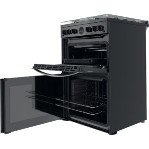 Indesit ID67G0MCB/UK Double Cooker - Black - Image 4