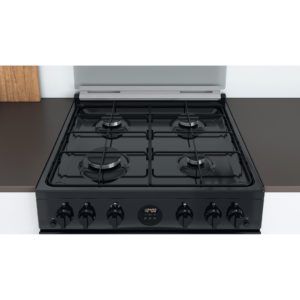 Indesit ID67G0MCB/UK Double Cooker - Black - Image 6