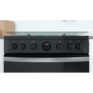 Indesit ID67G0MCB/UK Double Cooker - Black - Image 9