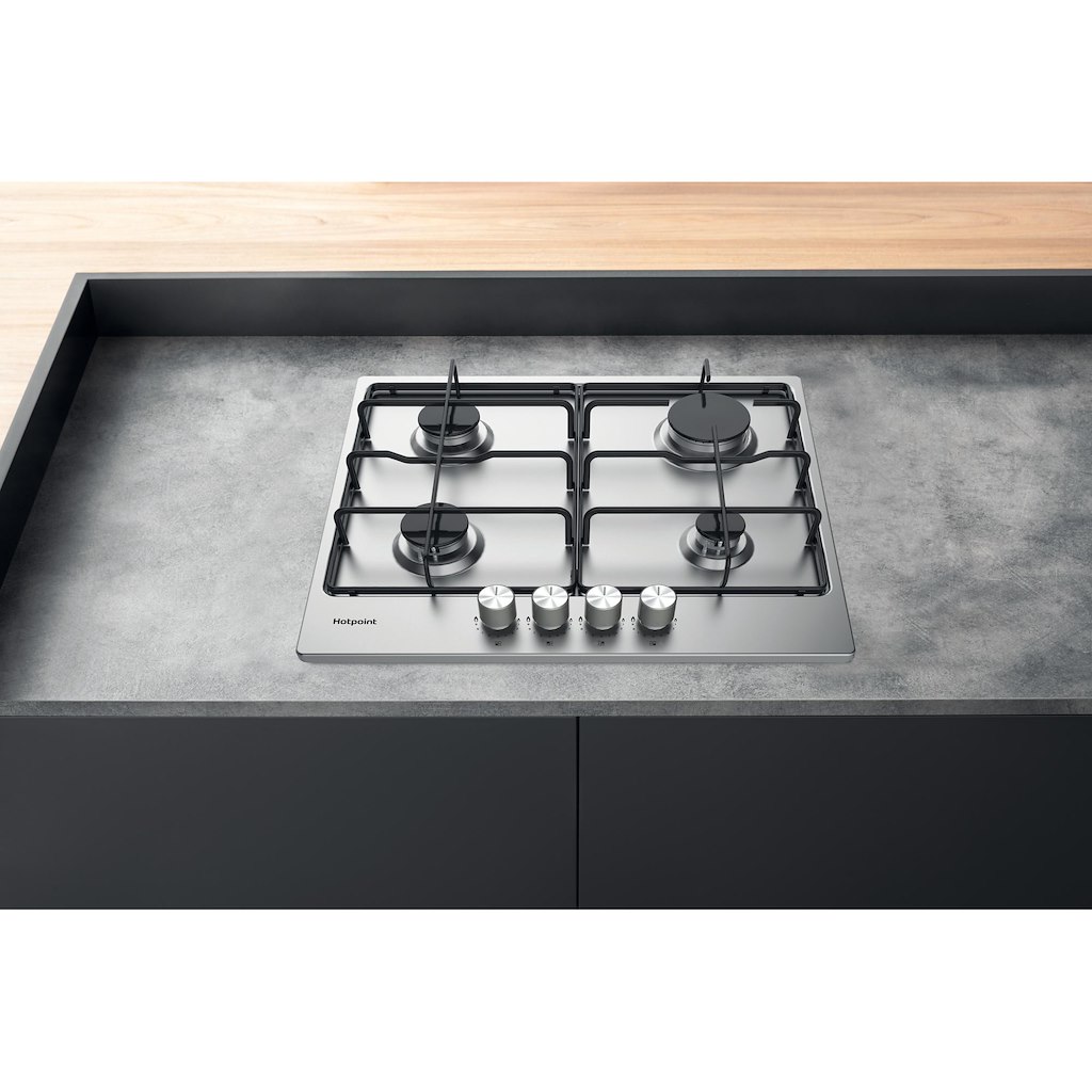Hotpoint PPH 60P F IX UK Hob - Silver - Image 2