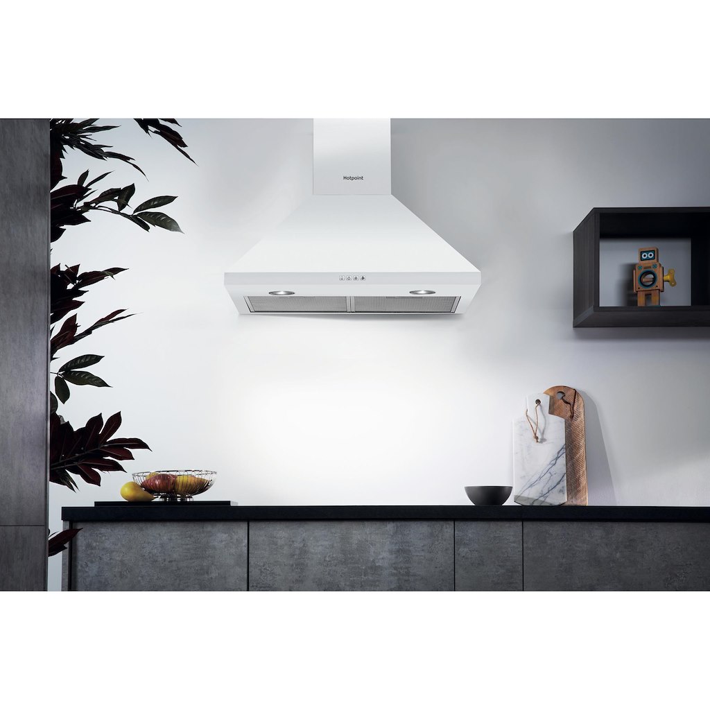 Hotpoint PHPC6.5FLMX Cooker Hood - White - Image 2