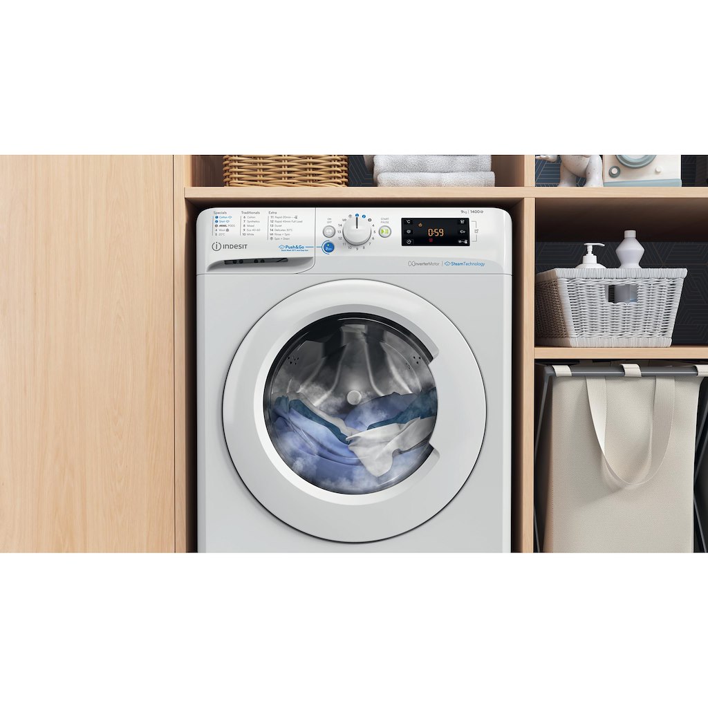 Indesit BWE 91496X WV UK Freestanding 9kg Washing Machine - Image 3