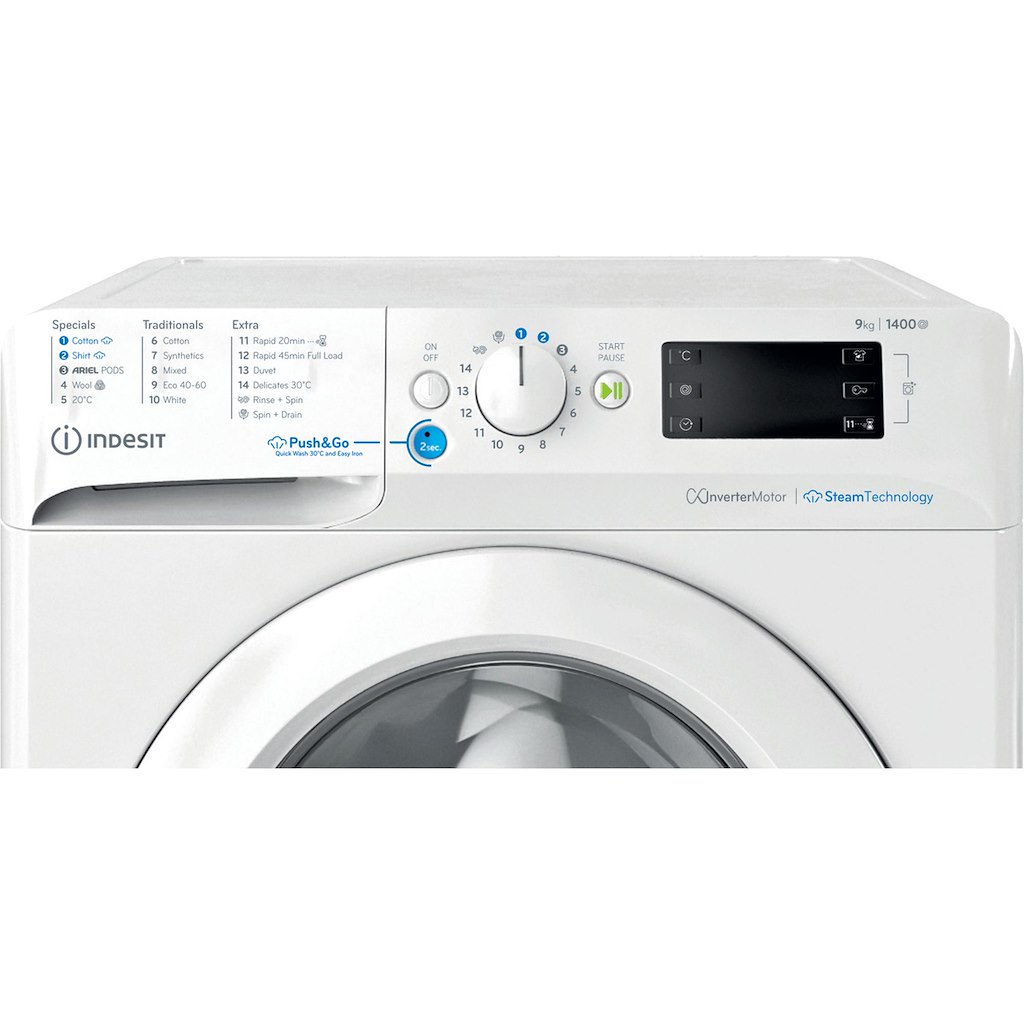 Indesit BWE 91496X WV UK Freestanding 9kg Washing Machine - Image 6
