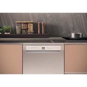 Hotpoint H7FHS41X 60cm Freestanding 15 Place Dishwasher - Inox - Image 6