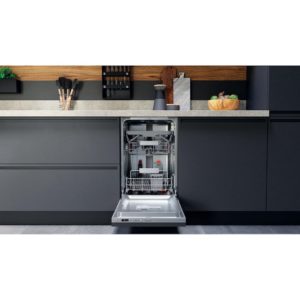 Hotpoint HSIO 3T223 WCE UK N Integrated Slimline Dishwasher - Silver - Image 2