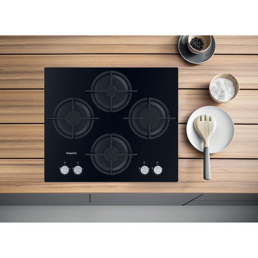 Hotpoint HGS 61S BK Hob - Black - Image 3