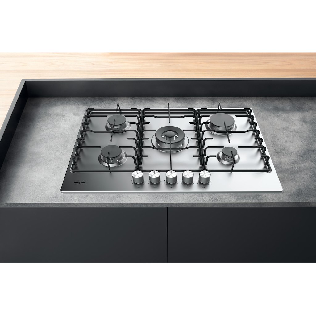Hotpoint PPH 75P DF IX UK Hob - Silver - Image 2