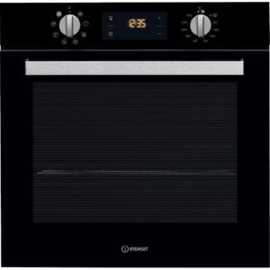 Indesit IFW 6340 BL UK Electric Single Built-In Oven - Black