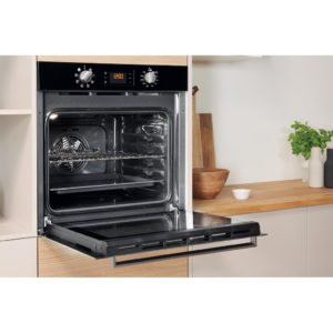 Indesit IFW 6340 BL UK Electric Single Built-In Oven - Black - Image 9