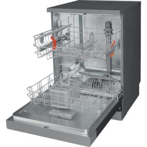 Hotpoint Full Size Freestanding Dishwasher - Inox - 14 Place Settings  - E rated - H2F HL626 X UK - Image 3