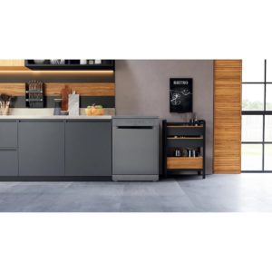 Hotpoint Full Size Freestanding Dishwasher - Inox - 14 Place Settings  - E rated - H2F HL626 X UK - Image 6