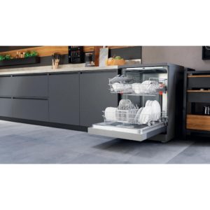 Hotpoint Full Size Freestanding Dishwasher - Inox - 14 Place Settings  - E rated - H2F HL626 X UK - Image 7