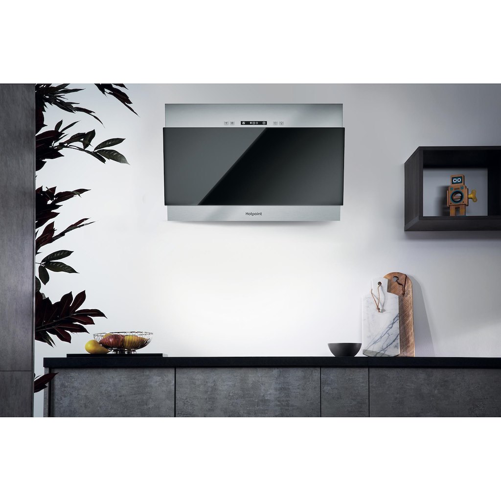 Hotpoint PHVP 6.4F AL K/1 Cooker Hood - Black - Image 2