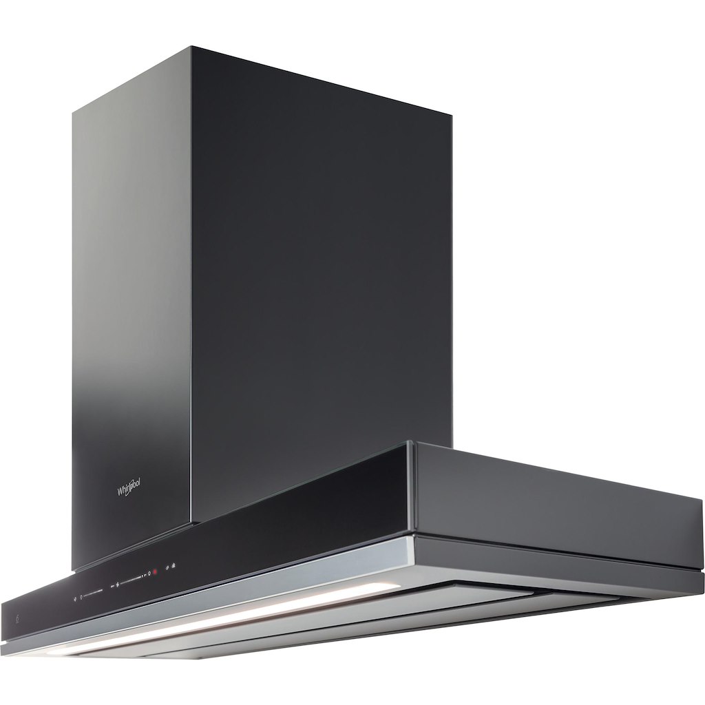 Whirlpool WHSS 90F L T C K W Collection Cooker Hood 90cm - Black - Image 2