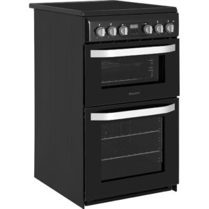 Hotpoint HD5V93CCB/UK Electric Freestanding 50cm Double Cooker - Black - Image 3