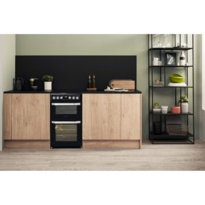 Hotpoint HD5V93CCB/UK Electric Freestanding 50cm Double Cooker - Black - Image 5