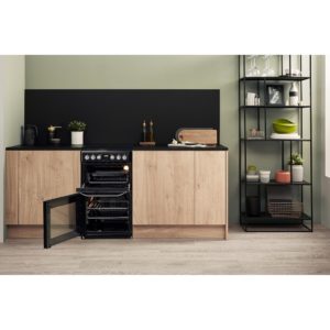 Hotpoint HD5V93CCB/UK Electric Freestanding 50cm Double Cooker - Black - Image 6