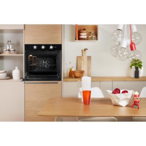 Indesit IFW 6330 BL UK Electric Single Built-In Oven - Black - Image 5