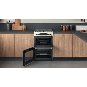 Hotpoint CD67G0C2CJ/UK Gas Cooker 60cm Double Oven - Jasmine - Image 7