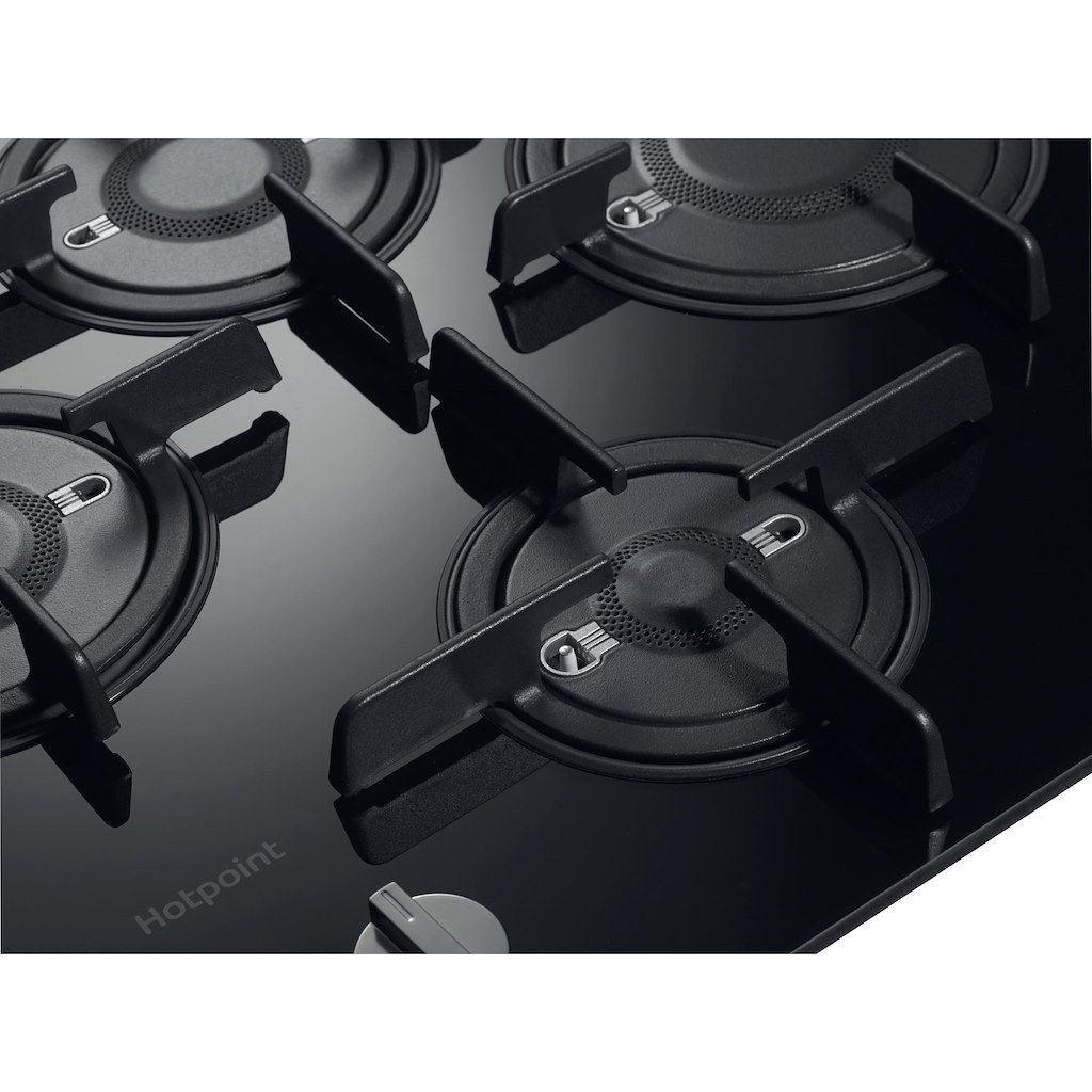 Hotpoint FTGHG 641 D/H BK Gas Hob - Black - Image 7