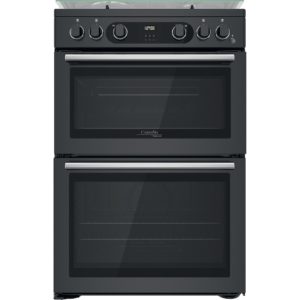 Hotpoint CD67G0C2CA/UK Gas Freestanding 60cm Double Cooker - Dark Grey