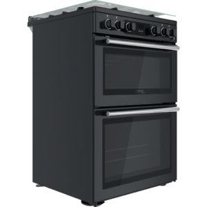 Hotpoint CD67G0C2CA/UK Gas Freestanding 60cm Double Cooker - Dark Grey - Image 3