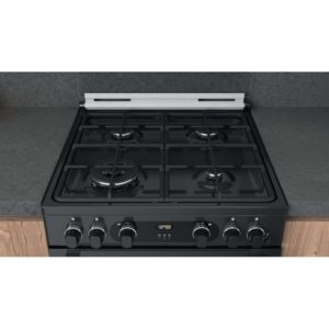 Hotpoint CD67G0C2CA/UK Gas Freestanding 60cm Double Cooker - Dark Grey - Image 6