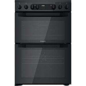 Hotpoint HDM67V9CMB/UK Electric Ceramic Double Cooker - Black