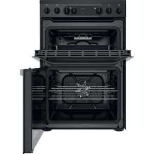 Hotpoint HDM67V9CMB/UK Electric Ceramic Double Cooker - Black - Image 2