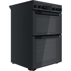 Hotpoint HDM67V9CMB/UK Electric Ceramic Double Cooker - Black - Image 3