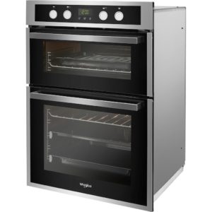 Whirlpool AKL 309 IX Built-In Double Oven in Inox and Black - Image 3