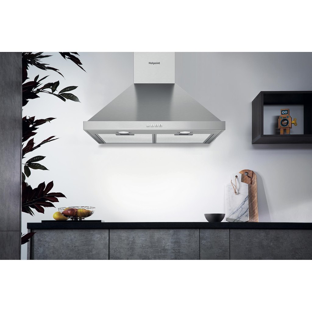 Hotpoint PHPN6.5 FLMX/1 Cooker Hood - Stainless Steel - Image 3