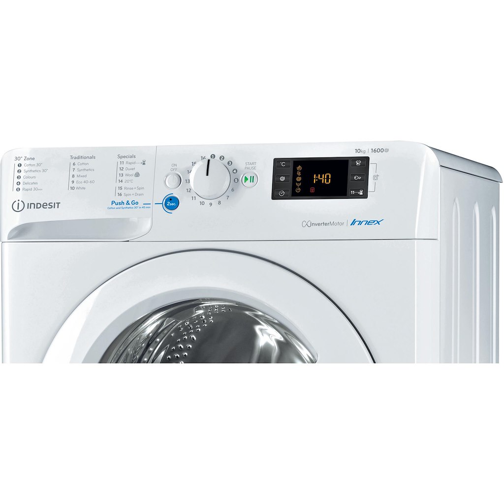 Indesit BWE 101683X W UK N Innex Washing Machine - White - Image 3