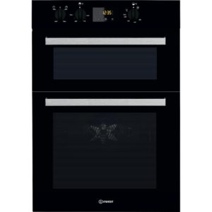 Indesit Aria IDD 6340 BL Electric Double Built-In Oven in Black