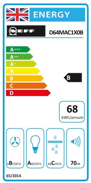 Neff D64MAC1X0B, Integrated cooker hood - Image 3