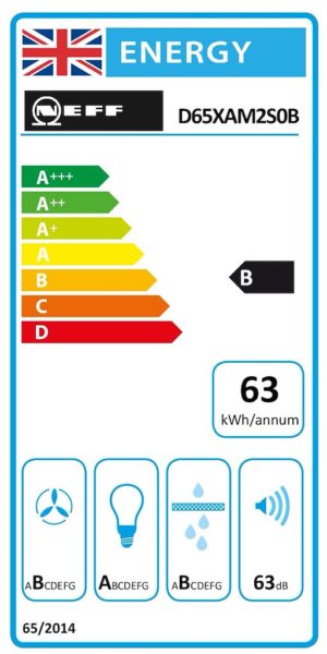 Neff D65XAM2S0B, Integrated Design Hood - Image 2