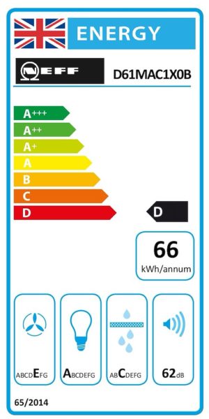 Neff D61MAC1X0B, Integrated cooker hood - Image 2