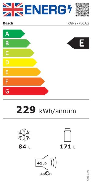 Bosch KGN27NBEAG, Free-standing fridge-freezer with freezer at bottom - Image 4