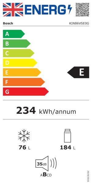 Bosch KIN86VSE0G, Built-in fridge-freezer with freezer at bottom - Image 6