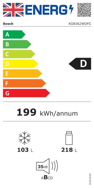 Bosch KGN362WDFG, Free-standing fridge-freezer with freezer at bottom - Image 7