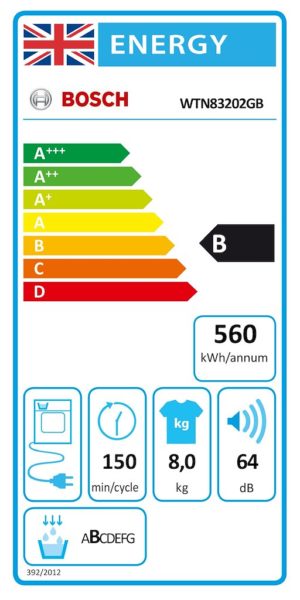 Bosch WTN83202GB, Condenser tumble dryer - Image 4