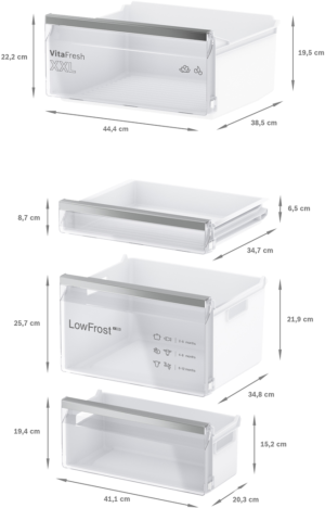 Bosch KIV86VSE0G, Built-in fridge-freezer with freezer at bottom - Image 3