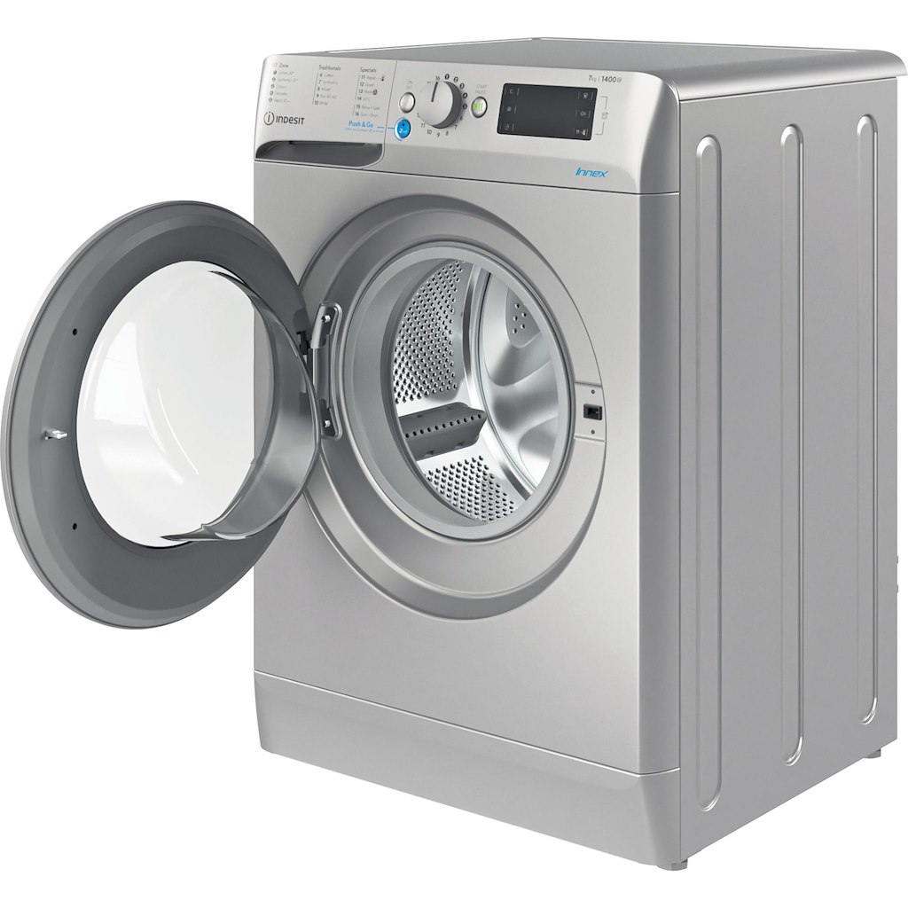 Indesit BWE 71452 S UK N Innex Washing Machine - Silver - Image 3