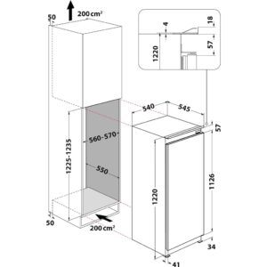 Hotpoint HS 12 A1 D.UK 1 Integrated Fridge - Image 7