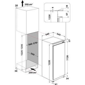 Hotpoint HS 12 A1 D.UK 1 Integrated Fridge - Image 8