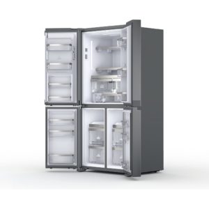 Hotpoint HQ9IMO2LG Plumbed Total No Frost American Fridge Freezer - Stainless Steel - Image 4